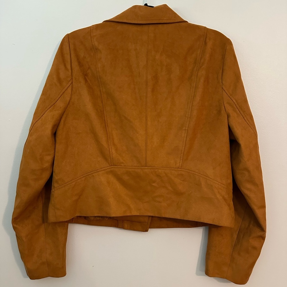 NWT J. Crew Faux-Suede Moto Jacket Large - Picture 3 of 8